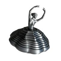 3D Printed Spinning Ballerina Fidget Toy Ballet Girl Figurine Stress Relief Desk Decor Expanded Sensory Spiral Toy for Adults Teens