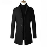Autumn and Winter Men's Windbreaker Jacket Longfengni Coat Men's Spring and Autumn Jacket Slim Casual Longfengni S