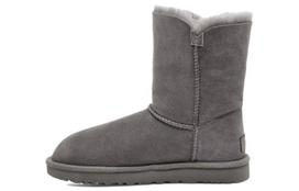 UGG Bailey Button Ii Boot Fleece Lined Gray Women's 1016226-GREY 37