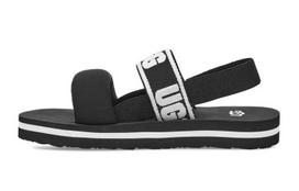 UGG Zuma Sling Slide Black White Kids 1112973K-BLK 31