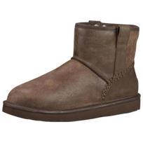 UGG Top Grain Cow Leather Thermal Short Snow Boots Men's Brown 1008621-CHE 43