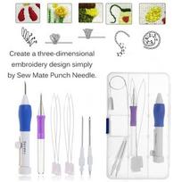 9Pcs/Box Magic ABS Plastic Threaders Embroidery Pen Set Sewing Punch Needle Knitting