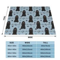 Love Black Cocker Spaniel Throw Blanket heavy to sleep Beach Blankets 100X150CM