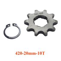420 20mm 10 11 12 13 14 15 16 17 18 19 Teeth Front Engine Chain Sprocket For Dirt Pit Bike Go Kart ATV Quad Motorcycle