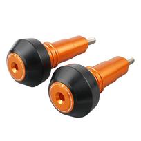 For KTM 690 SMC R 690 Enduro R 2008-2025 Crash Mushrooms Frame Sliders Protectors For Husqvarna 701 Supermoto/Enduro GasGas 700 oranžinė