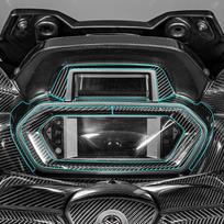 For YAMAHA XMAX 300 2023 Years Motorcycle Model Carbon Fiber Protective Sticker Stickers