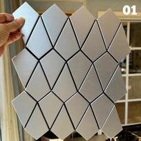 1 Pcs Modern Peel And Stick Backsplash Tiles DIY Kitchen Bathroom Wall Sticker Home Decor Waterproof Self-Adhesive Mosaic Tiles