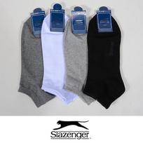 [Slazenger] Basic Men's Plain Sneaker Socks 5 pairs (white)