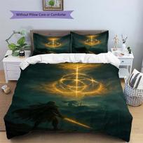 Elden Ring Nice Fan Gift Anime Patterned Duvet Cover Set Daily Use Bedding Bedroom Ornament Including Pillowcases -xia98 135x200cm