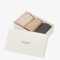 Black Pearl Embellished Cotton Blend Mid-calf Socks 3-Piece Set JASS2F400BK
