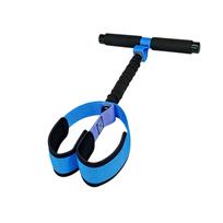 Portable Foot Pedal Resistance Band Exerciser Adjustable 75lbs Tension Strength Trainer for Home Gym Fitness Physical Therapy One Size mėlyna