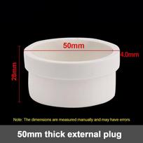 Plastic PVC Pipe Cap 50-200mm Water Stop Adapter Inner Blocking Cap Insect Proof Tube Protective Cover Garden Irrigation