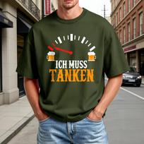 Men's Summer Short Sleeve T Shirt Crew Neck Casual Comfortable Oktoberfest Beer Festival Print Tee Lightweight Breathable Fabric XXXXXL