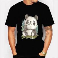 Pandas Vintage T Shirts unisex's Clothing Short Sleeve T-shirts Anime Panda Print Tshirts Casual Short Sleeve Tops Shirt unisex Tees S įvairiaspalvis