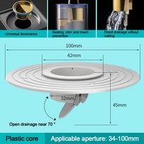 New Backflow Preventer Shower Floor Drain Anti-odor Universal Sink Strainer Dectable Drain Filter Plug Bathroom Supplies