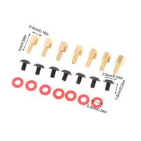 NEW 60Pcs Computer PC Case Motherboard Riser Screws 6-32-M3 Insulation Washers For Case Fans 6.5mm Brass Standoff