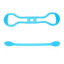 Pull Rope Silicone Resistance Band Gym Muscle Fitness Chest Expander Set (Blue)