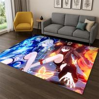 New Genshin Impact Cartoon Game Carpet Rug for Bedroom Living Room Sofa Playroom Doormat Home Decor,Kid Area Rug Non-slip gift 40x60cm