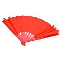 Tai   Martial Arts Kung Fu Bamboo Silk Dance Pratice Training Performance Fan (Red Rib)