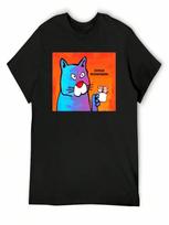 DOUBLE MOUSEPRESSO T-Shirt Boys Whites Blouse Customs Design Your Own Vintage Black T Shirts For unisex S įvairiaspalvis