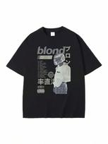 Best Famous Rapper Frank T-Shirt Male Blond Hip Hop Tshirt Ocean Oversized T Shirt unisex Wounisex Fashion Rap Vintage Tees Streetwear S įvairiaspalvis