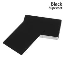 50 Pcs/Set New Smooth Laser Engraving Aluminum Name Cards Blank Metal Carte Business Card