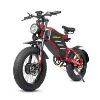 New RZOGUWEX X7 2026 All-terrain Electric Bike for EU, Double Engine 2000W, 48V 30AH Battery, Double Hydraulic Brakes, 20 Inch Fat Tyres