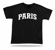 SUPPORT PARIS T SHIRT basic arc style college wear apparel fan gear europe cup XL