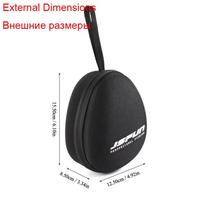 Nešiojama EVA meškerės ritės krepšio apsauginė dėklo dangtelis būgninei/sukamajai/plūdinei ritei meškeriojimo dėklas meškeriojimo priedai PJ74 YSL 13.5*11.5*7.5cm juoda