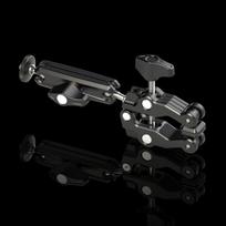Camera Clamp Mount Ball Head Adapter Accessories Magic Arm Super for Rig black