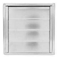 Dryer Vent Cover 4 Inch Square 304 Stainless Steel Exterior Wall Vent Cover with Nylon Mesh to Keep