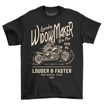 Legendinis Naikintojas Garsesnis ir Greitesnis Vintažinis Motociklas Motociklininko Marškinėliai Vyriškas Viršus S