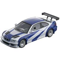 MODEL 1/64 BMW M3 E46 GTR Alloy Model Car Can Open The Hood sidabras/mėlyna