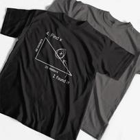 COOLMIND QI0213A  Short Sleeve Math Print Men T Shirt Casual Street Style T-shirt  Cool Funny Loose  Tshirt Pthd S juoda