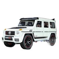 1/18 Mercedes Benz G800 Įprasta versija Be dažų Lydinio visureigis Diecast modelis Kolekcinis papuošalas Puiki gimtadienio dovana draugui balta
