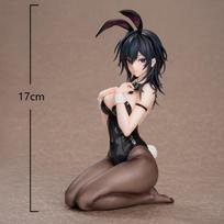 17CM Yokoyama Ishimi Anime Figūrėlė Juodas Triušis Klūpantis Veiksmo Figūrėlė PVC Kolekcionuojama Lėlė Modelis Žaislas Kalėdų Festivalio Dovana 17cm