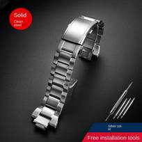 For Casio G-shock watch Men's Steel Heart GST-B400-1A Stainless steel convex watchband New Watch straps A modified Wristband 14mm sidabras