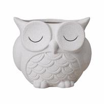 Bonsai Vase Ceramics Owl Planter Cute Corrosion Resistant Succulent Pot Flowerpots Decorative Green Onion Pots Garden balta