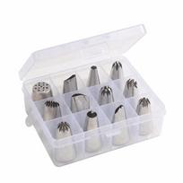 Stainless Steel Piping Tips Set DIY Rust-proof Cake Decorating Nozzles Set 12 Heads Professional Flower Frosting Nozzles