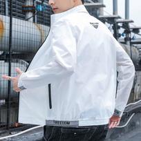 Men's Summer Thin Breathable Sports Sun Protective Clothing Entertainment Casual Jacket L balta