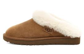 UGG Fleece Lined, Comfortable Lightweight Mules Rubber Sole Odor Resistant Antibacterial Closed Toe Slippers Women's 1115134-CHE 37