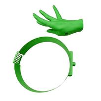 UV Protection Orchid Finger Sun Visor Novelty Palm Sun Hat Unisex Sun Protection Cap  Home Travel žalia
