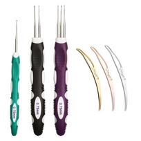 6Pcs/Set Durable Hook Needle Hair Extension Micro Hook Wig Accessories Wig Making Kit  Beginners 6pcs/set