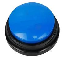 Funny Dog Recordable Pet Toys Travel Talking Pet Starters Dog Speaking Buttons Portable Cute Pet Supplies Communication Dog tamsiai mėlyna spalva