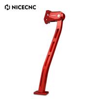 NICECNC For Honda CRF250R CRF450R CRF 250R CRF 450R 2013-2018 CRF450RWE 2019-2020 Motorcycle Aluminum Kickstand Side Stand raudona