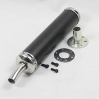 280*60mm Universal New Styling Black Motorcycle Racing Exhaust Muffler Pipe for Street Scooter Muffler juoda