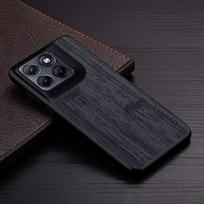 Case for Motorola Moto Edge 70 Fusion + bamboo wood pattern Leather phone cover Luxury coque for Moto Edge 70 Fusion Case capa Motorola Edge 70 Fusion juoda