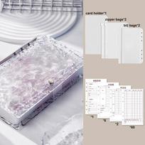 Large Capacity Money Saving Challenge Transparent Savings Binder  Financial Tool Money Saving Book