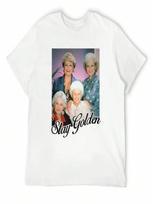 Golden Girls Stay Golden 90s T-Shirt Funny Meme T-Shirts Oversized Vintage Graphic Tee unisexs T Shirts Casual Stylish S įvairiaspalvis