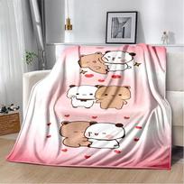 29 Style New Bubu Dudu Cute Cartoon Soft Flannel Blanket for Bed Bedroom Sofa Picnic,Throw Blanket for Cover Office Gift Kids 75x90cm